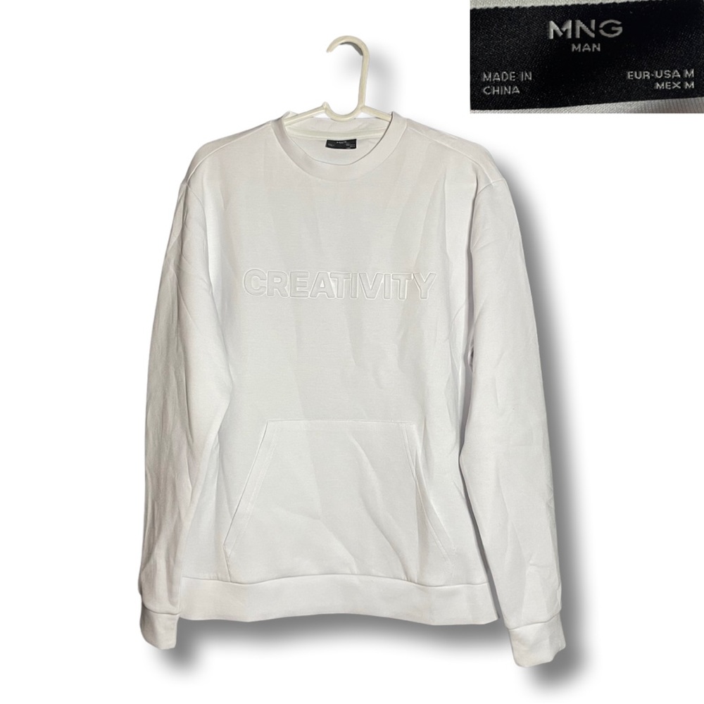 Brand New White Sweater in Size Large by Mng